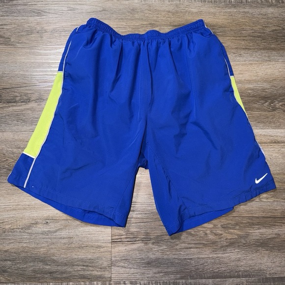 Nike Other - Nike Dri-FIT Running Training Shorts 9" Mens M Two-Tone Design Logo 547835-489